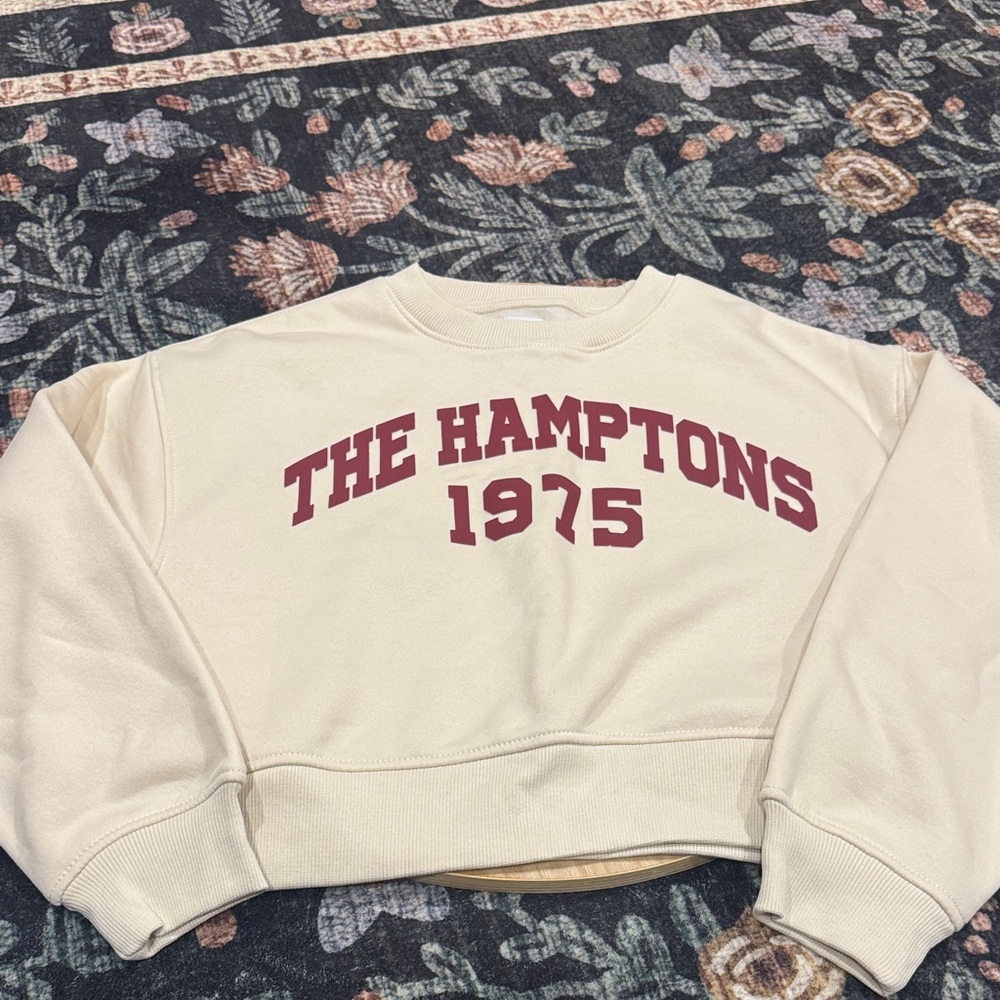 Zara Cropped Sweatshirt NWT girls 13-14